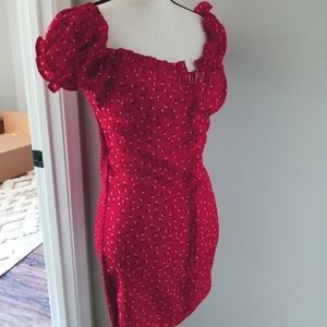 Red summer dress